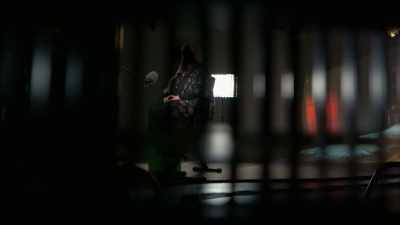 He arrived in a car
with deeply tinted windows, - Phrogging: Hider in My House