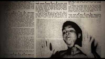 He was asked about
why he didn't join civil rights marches. - Blood Brothers: Malcolm X and Muhammad Ali