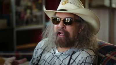 He was barefoot.
I loved the fact - If I Leave Here Tomorrow: A Film About Lynyrd Skynyrd