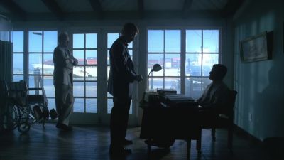He was bleeding
from a leg wound. - CSI: Miami