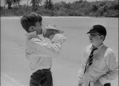 He blew from down here. - Lord of the Flies
