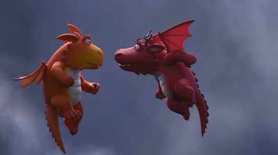 He blew with all his might. - Zog