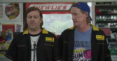 "He was born in a manger.
Now he's Bourne again. - Clerks III