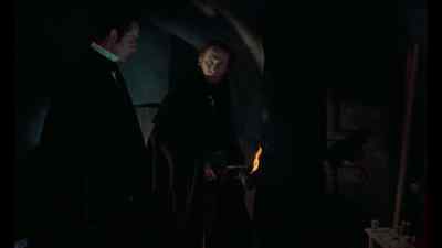 He burned his old body. - The Revenge of Frankenstein