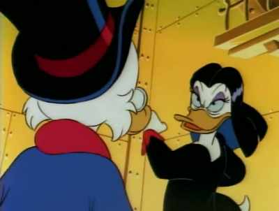 He called me his friend!
He said it back! Ha ha! - DuckTales