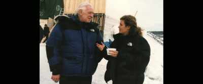 He came out to
shoot Bille August's - The Ghost of Richard Harris