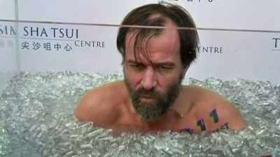 He can hold himself
submerged in an ice bath - The UnBelievable with Dan Aykroyd