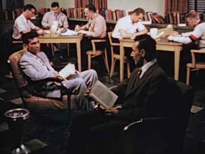 He can shoot the breeze,
write a letter, read a book. - The Seafarers