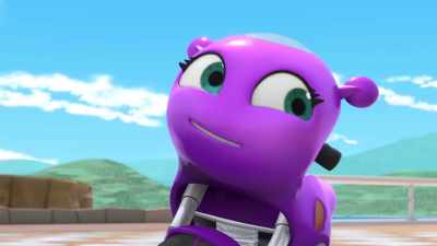 - He can't answer you!
He only squeaks. - Ricky Zoom