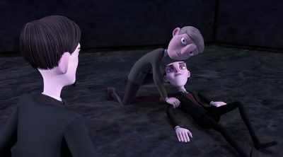 - He can't go with us.
- I'll drop him off - Howard Lovecraft and the Kingdom of Madness