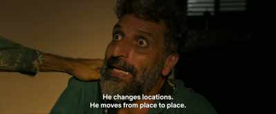 He changed his location.
Moving places. - The Engineer