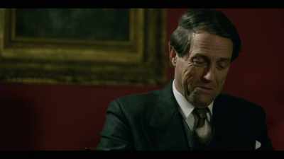 HE CHUCKLES
Very nice dinner. - A Very English Scandal