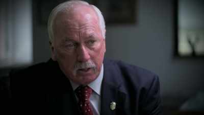 He comes in here
and shoots pool." - Homicide Hunter: Devil in the Mountains