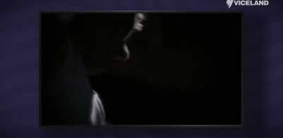 He continues slicing
into her head and neck, - The Back Side of Television