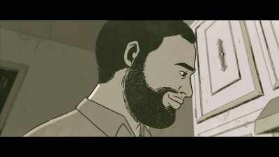 He was cooking me pancakes.
I was watching cartoons. - Deadly Class