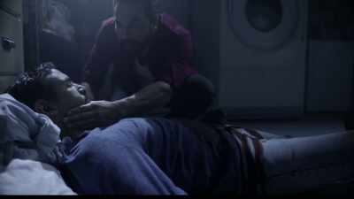 [HE COUGHS]
- Hey, hey, hey. - Night of the Sicario