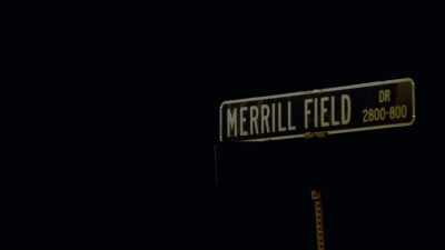 He could take off
from Merrill Field - First Blood