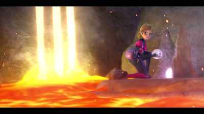 He cracked open a lava vent!
It's going to fill the cave! - Mermaid Magic