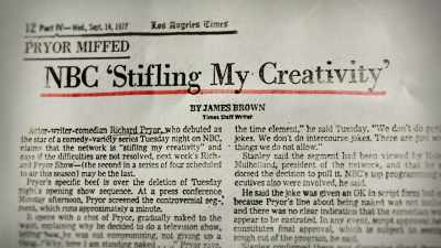 He was dealing with this - Right to Offend: The Black Comedy Revolution
