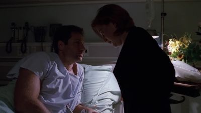 He delivers his line - The X-Files