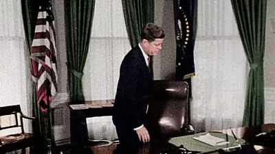 HE DELIVERS THIS SPEECH THE DAY
THE BLACK STUDENTS ARE ADMITTED. - America in Color