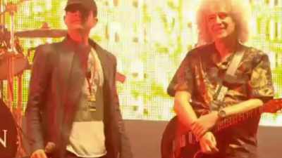 He did have experience
performing for large crowds on TV. - The Show Must Go On: The Queen + Adam Lambert Story