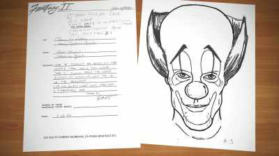 He did want to go as light
as possible with the prosthetic. - Pennywise: The Story of IT