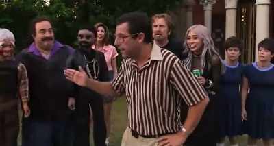 He does not allow us in the pool.
It is forbidden. - Sandy Wexler