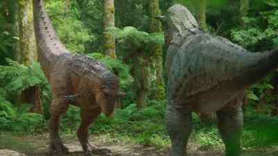 He doesn't have huge antlers,
nor a spectacular tail. - Prehistoric Planet