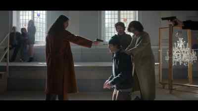 He doesn't know what he's talking about.
He's just trying to protect his mother. - Black Doves
