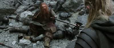 -He doesn't look too happy, does he? - The Lord of the Rings: The Two Towers
