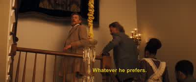 He doesn't speak French. - Django Unchained