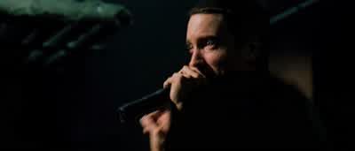 This guy don't wanna battle he's shook'cause ain't no such thing as halfway crooks - 8 Mile