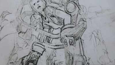 He had drawn exactly the framing - Aliens Expanded