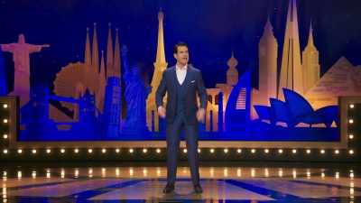 He dresses up from head to toe
as a panda, - Jimmy Carr: The Best of Ultimate Gold Greatest Hits