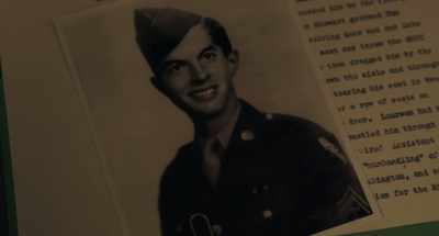 He earned four ribbons, four combat stars, - Three Christs