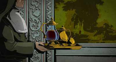 He failed to pick up the
coffee from outside his door. - Murder of God's Banker
