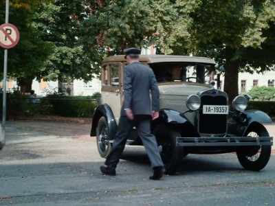 He followed her, unhappy with himself. - Fabian: Going to the Dogs