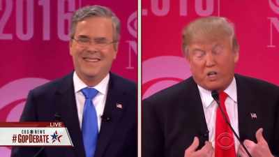 He gets up and says that, - Trump: The Art of the Insult