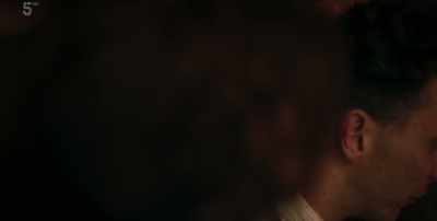 HE GROANS
No, don't move. No, I have to... - Agatha and the Midnight Murders