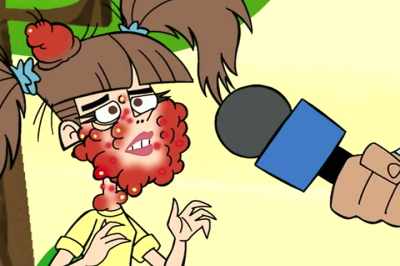 He had this hair
that looked all flamey, - Johnny Test