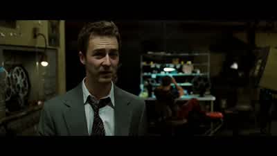 He had one part-time job as a projectionist. - Fight Club