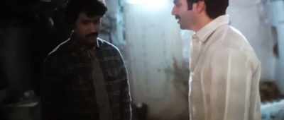 He hammered Guddu's
back with his elbows. - Sui Dhaaga - Made in India