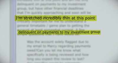 He hired counsels
to represent him - Bad Actor: A Hollywood Ponzi Scheme