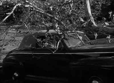 He hit a tree.
That's driving, Dude boy. - Tobacco Road