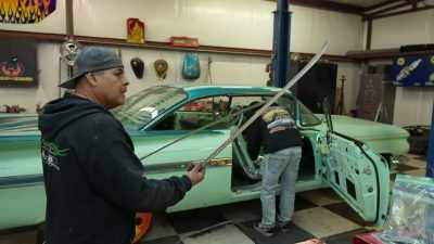 He and I are threshing down
on this '59, - Shorty's Dream Shop