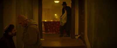 He was in Gina's apartment.
I saw him. - Hide and Seek