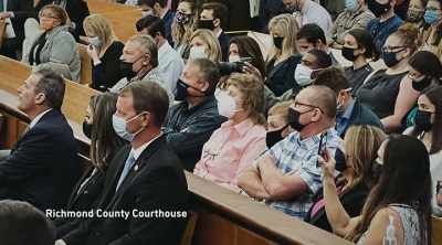 He was in handcuffs.
He was wearing prison garb. - Murdaugh Murders: Deadly Dynasty