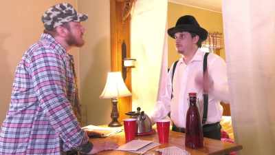- He was in the dining room
earlier, but left a while ago. - Sharkula