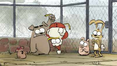 He is! He has a red hat
and a fluffy white beard. - The Big Bad Fox and Other Tales